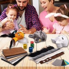 OPPKIE masks welcome pigment and glue from your supplies for customization.