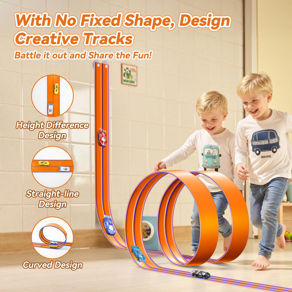 Oppvoci track rolled up for easy storage and portability