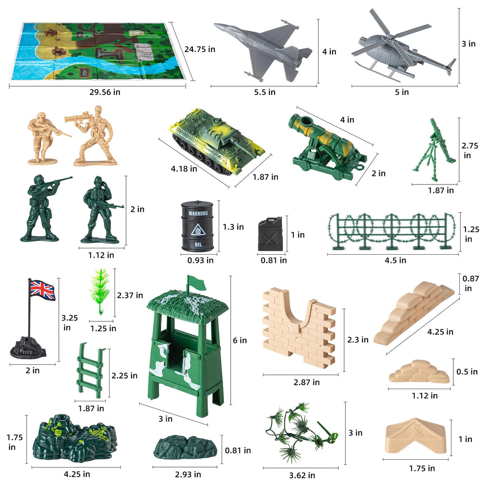 oqotoy Army Men guard posts image offers sturdy structures to build defensive setups