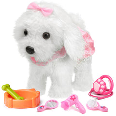 OR OR TU walking-barking-toy-dog with remote leash enables lifelike play