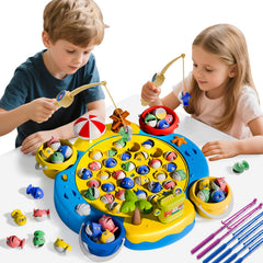 Orange Ocean 66pcs magnetic fishing game music mode offers adjustable sound options