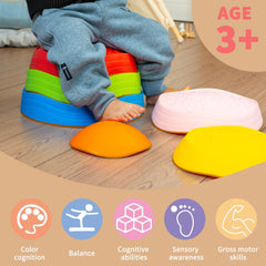 Oranmew stepping stones with textured non-slip surface for safe indoor and outdoor use