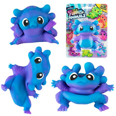 Orb Funkee Animalz Mega Axolotl purple-blue front view, vibrant two-tone for creative posing.