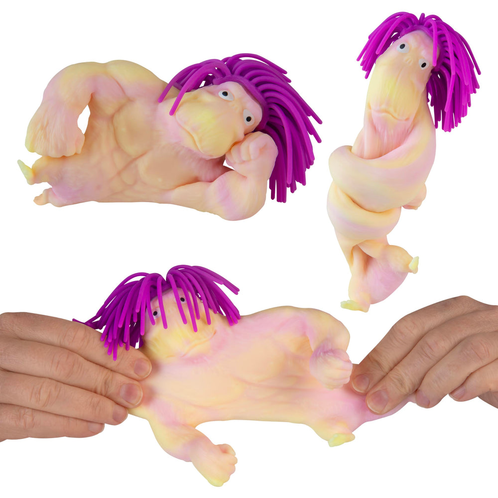 Orb Factory Funkee Monkee Mega Long Hairdo collectible pack, great gift for kids and adults.