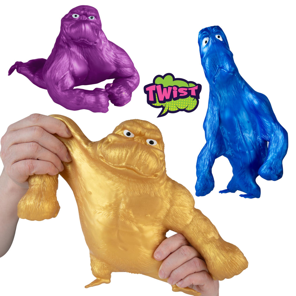 Vibrant metallic colors make Funkee Monkees ideal desk toys and party favors.
