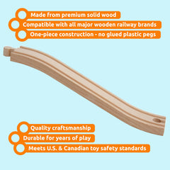 Close-up of Orbrium beech wood ascending track highlighting smooth finish