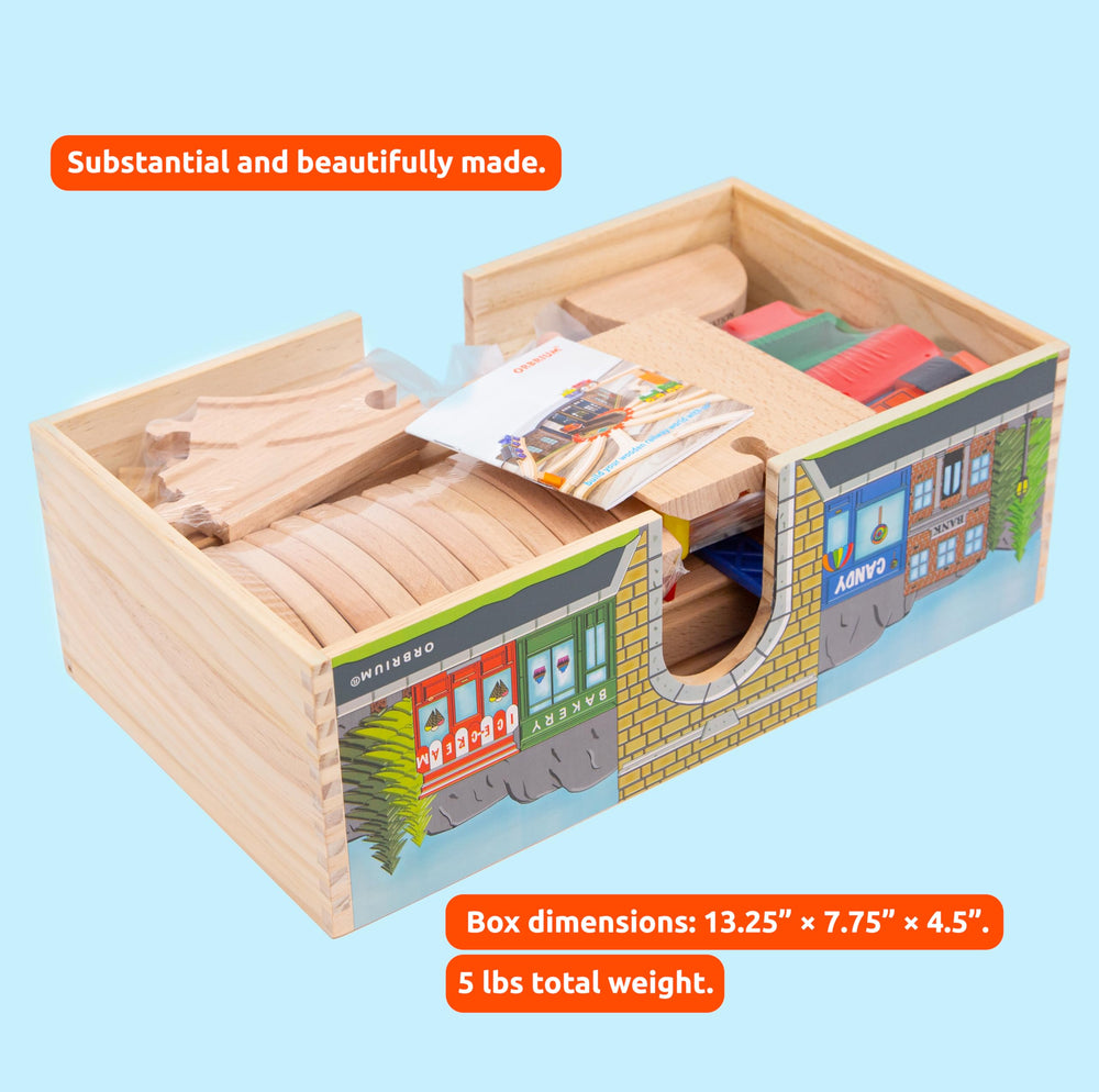 Nine layout guides encourage focused, step-by-step building with Orbrium