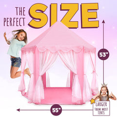 ORIAN easy-clean princess tent for quick cleanup after play.