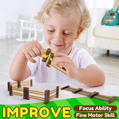 Oriate animal enclosure tiles foster creative play and storytelling among kids.