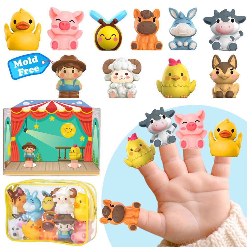 Oriate Animal Farm finger puppets collection for imaginative storytelling and playtime