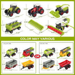 Oriate farm tractor set signs illustrations help teach farm layout and prompts