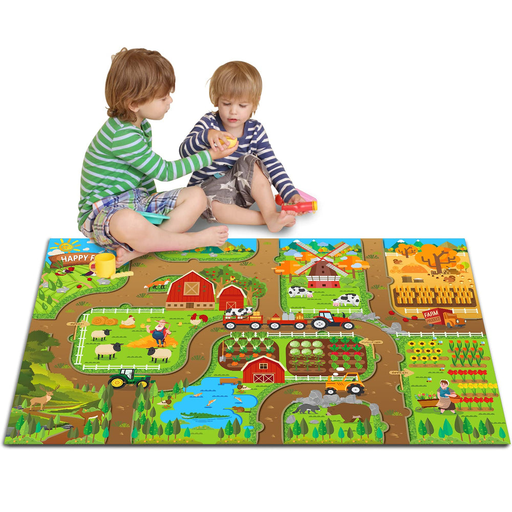 Oriate Kids Dream Mat Happy Farm pattern for imaginative farm play.