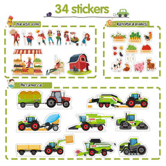 Oriate Kids Farm Stickers—fun farm scenes and rewards for kids.