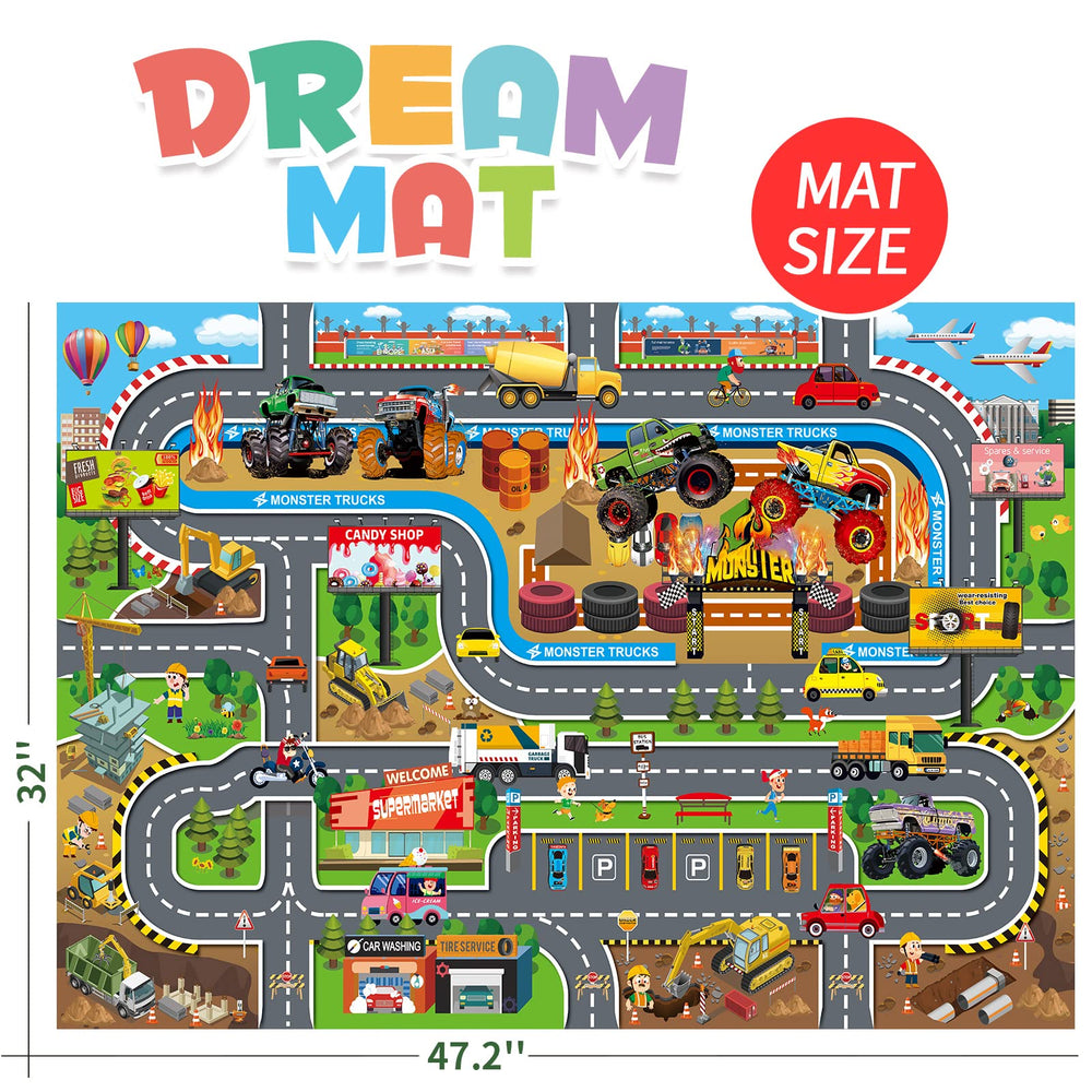 Oriate Kids Jurassic Play Mat showing mosasaur sea motif to spark storytelling.
