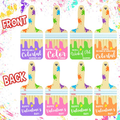 ORIENTAL CHERRY card paired with a tiny watercolor set for fun favors.