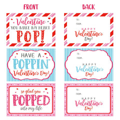 ORIENTAL CHERRY valentines cards 24-pack with matching designs for kid notes.