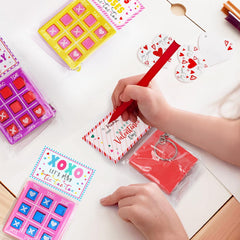 ORIENTAL CHERRY Valentine’s card design 3 for classroom celebrations and sharing.