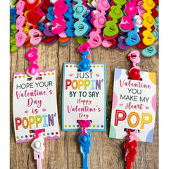 Oriental Cherry valentines cards and heart pop bracelets for classroom gifts.