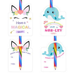 Oriental Cherry Valentines caticorn design cards for playful keepsakes.