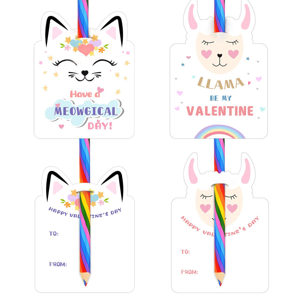 Oriental Cherry Valentines narwhale design cards for whimsical gifts.