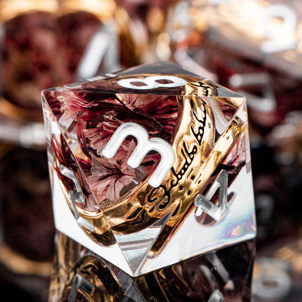 Orifantou dice with clear engraved numbers for easy reading during play.