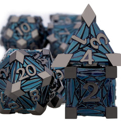 ORIFANTOU metal DND dice set; precise balance for fair rolls in play.