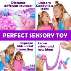 Original Stationery Mini Unicorn Slime Kit instruction sheet, supports easy, kid-friendly crafting.