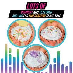Original Stationery Sensations holiday crafts setup, ideal for group slime making.