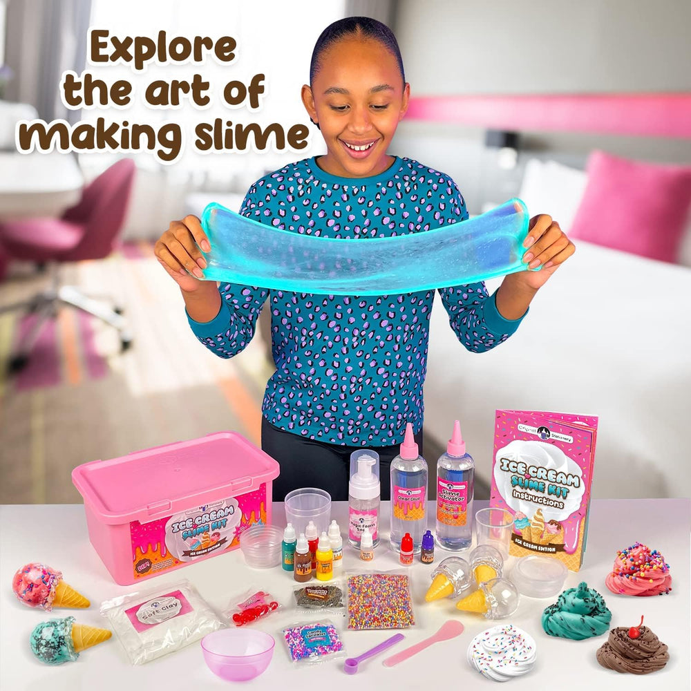 Original Stationery slime-making-instructions guide safe, simple crafting for young creators.