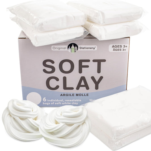 Original Stationery Soft Clay for slime making - smooth texture for easy mixing.