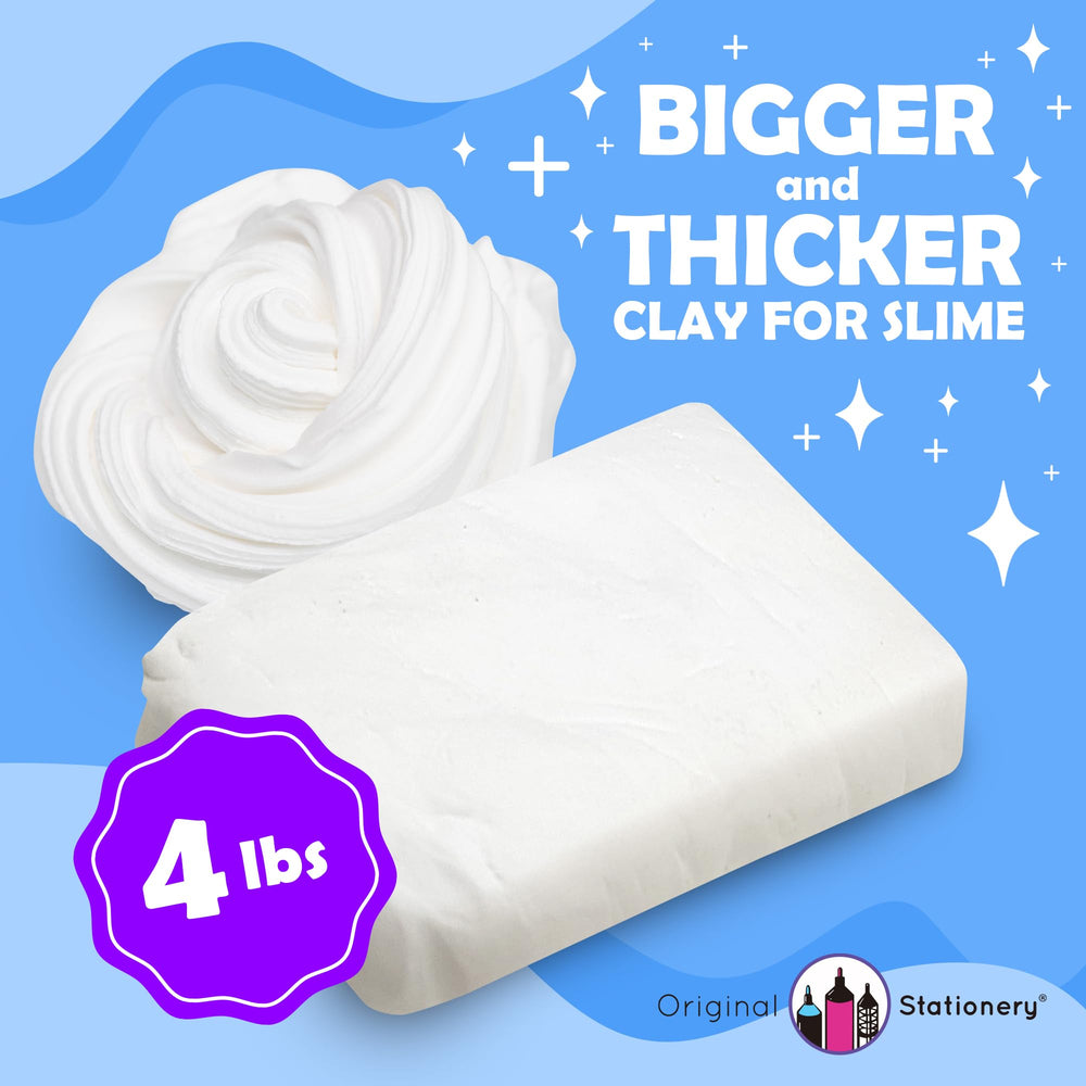 Original Stationery white air-dry clay showing cloud dough texture for art projects