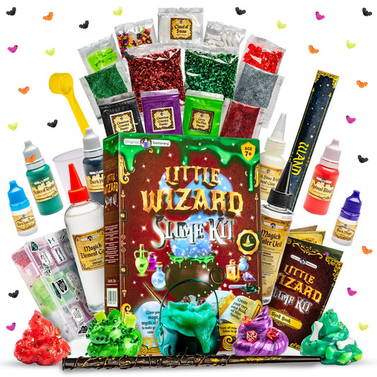 Original Stationery Wizard Slime Kit with wand for imaginative potion play.
