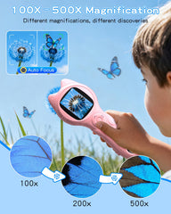 Oripira Kids Microscope portable pocket design fits small hands for learning anywhere.