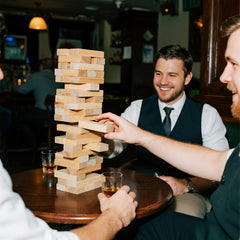 Orizliztion tower at night game fosters social interaction.
