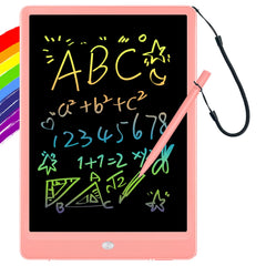 ORSEN LCD Writing Tablet front view in pink invites kids to doodle