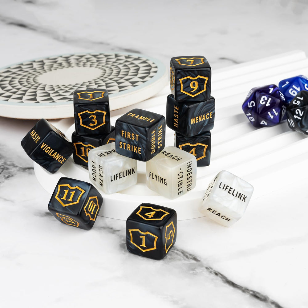 ORUNI 20mm D20 dice included for fast rolls and setup