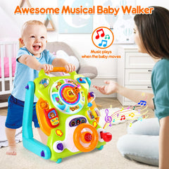 ORWINE baby walker activity table with engines, levers, and beads for interactive play