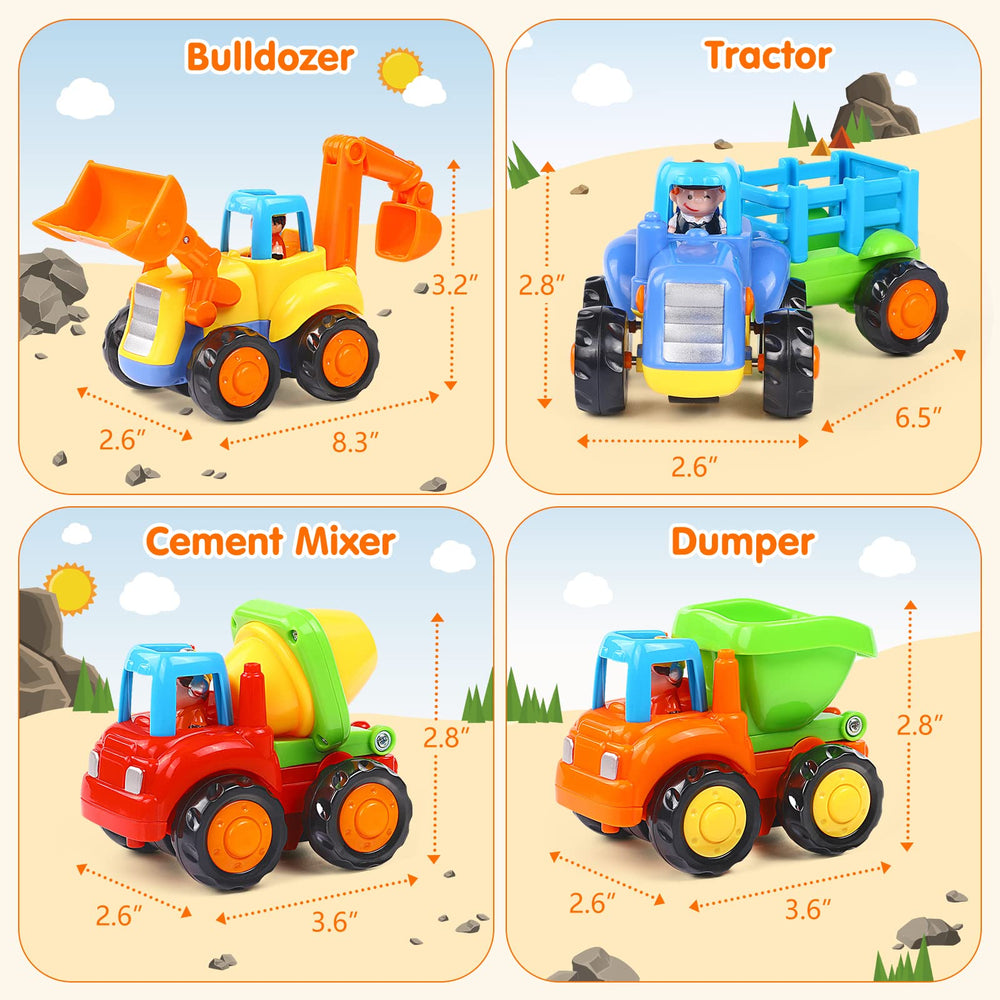 ORWINE Inertia set four vehicles for creative indoor and outdoor play.