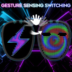ORWINE mask with lamp beads inside delivers bright dynamic visuals