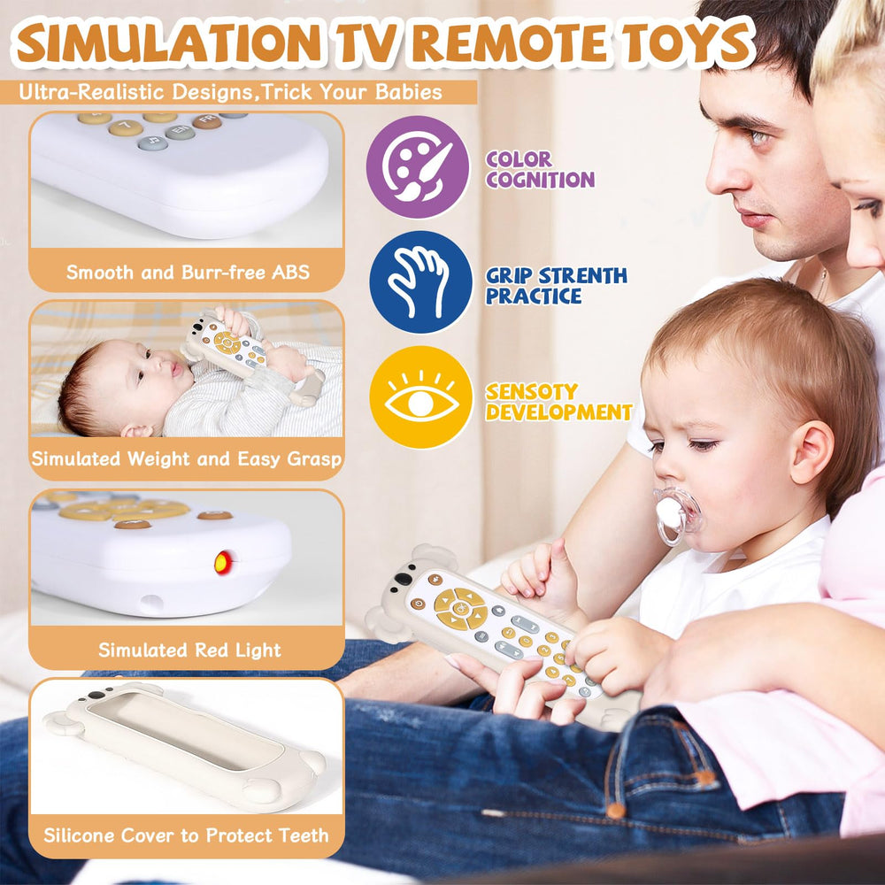 Orzbow ABS-material remote toy ensures safe, durable play for infants.