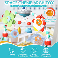 Orzbow rocket teether with detachable rattle for teething relief and play