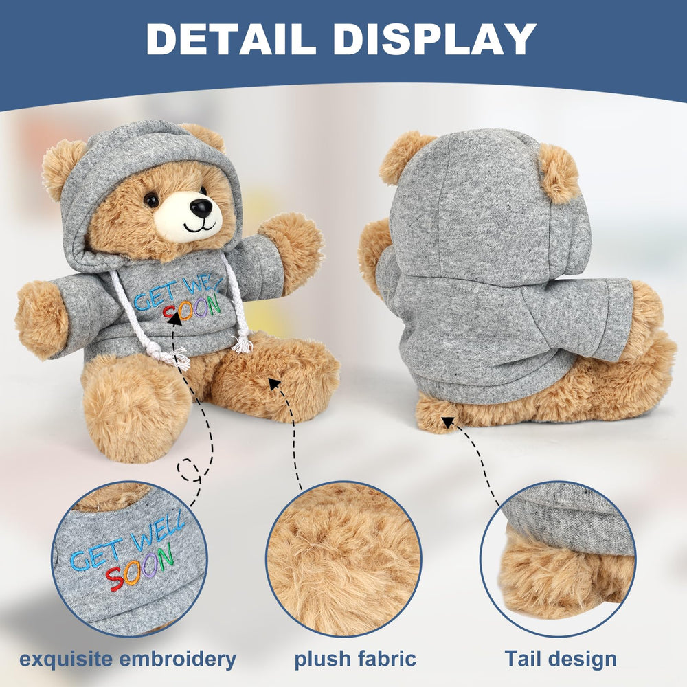 Osacoe gift box with rounded greeting card enhances heartfelt get well wishes.