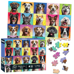 OSBOO dog puzzle featuring 20 breeds smiles; ideal family puzzle time.