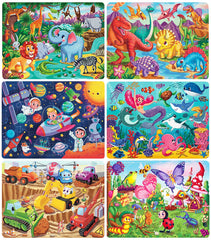 OSBOO wooden puzzle animals 48pc supports early fine motor skills