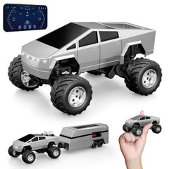 OSIMILY MINI RC Car front view with headlights for indoor play