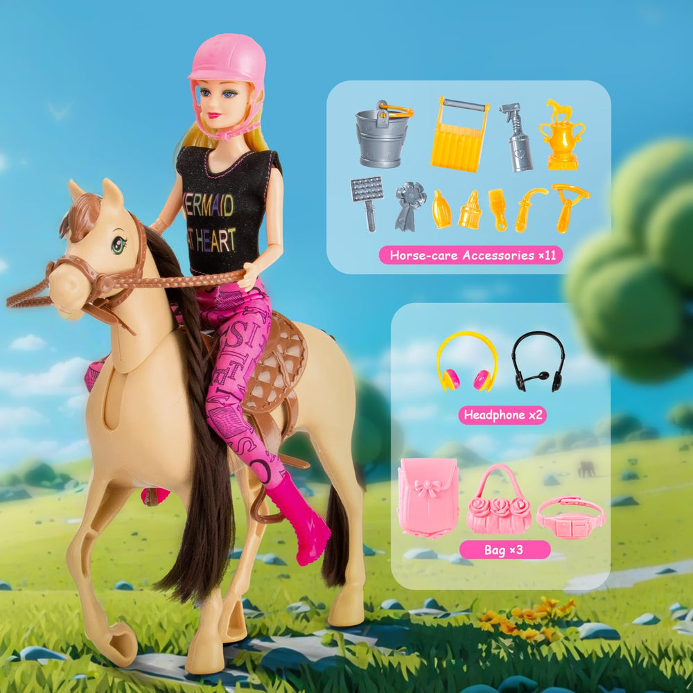 Osllate saddle and bridle set enhances authentic dress-up play