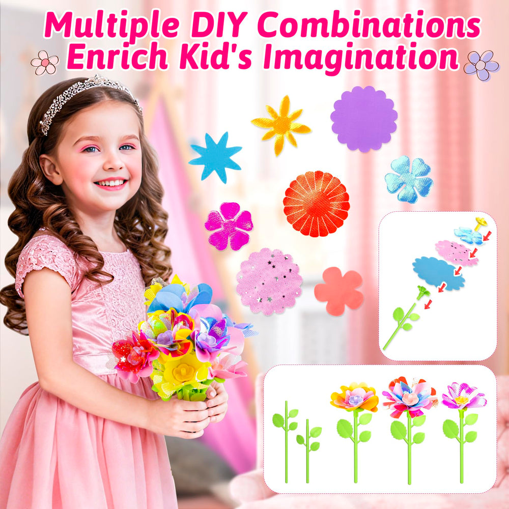 Osllate short flower stalks for compact bouquet designs.