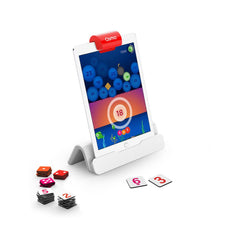 Osmo Genius Numbers tiles and dots for interactive counting on tablet.