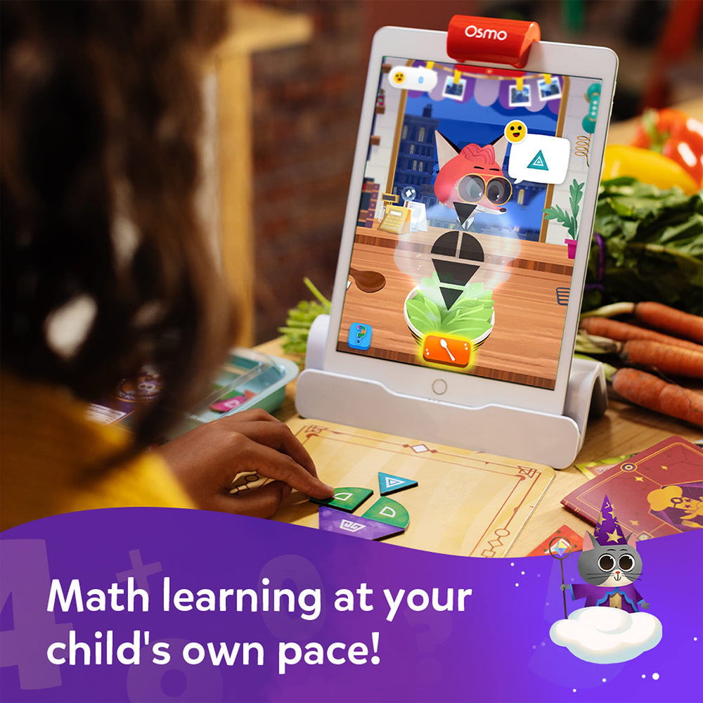 Osmo Math Wizard play with food truck setup encourages creative math play