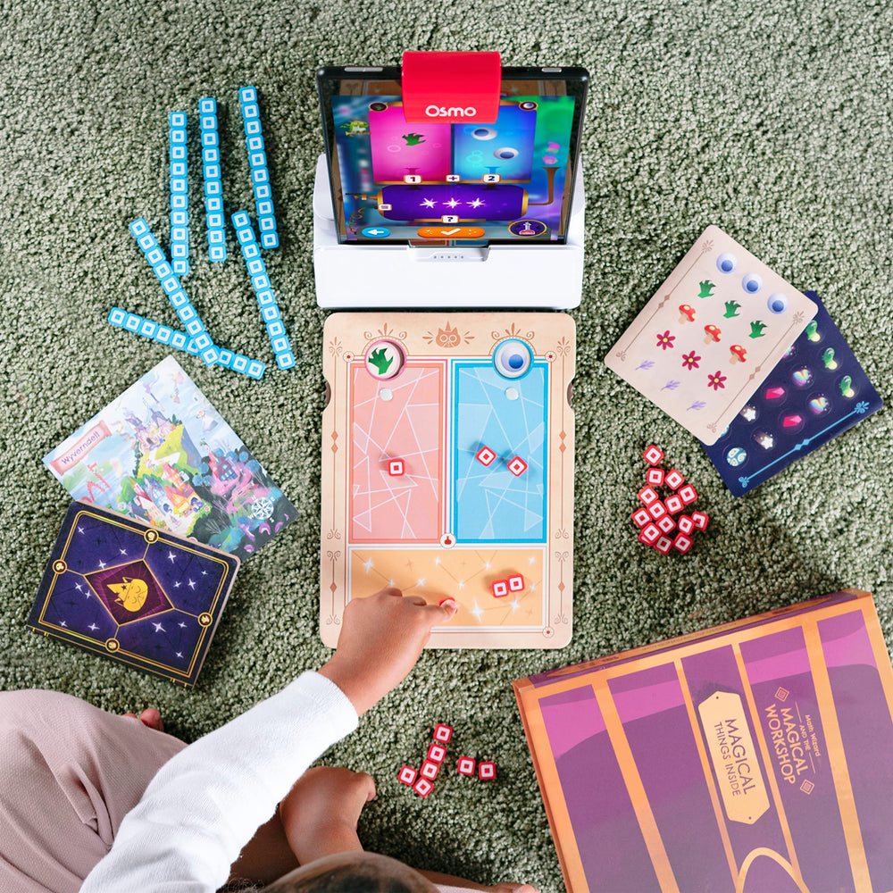 Osmo Wyverndell Wizard Cat Mumbles guides kids through a math quest